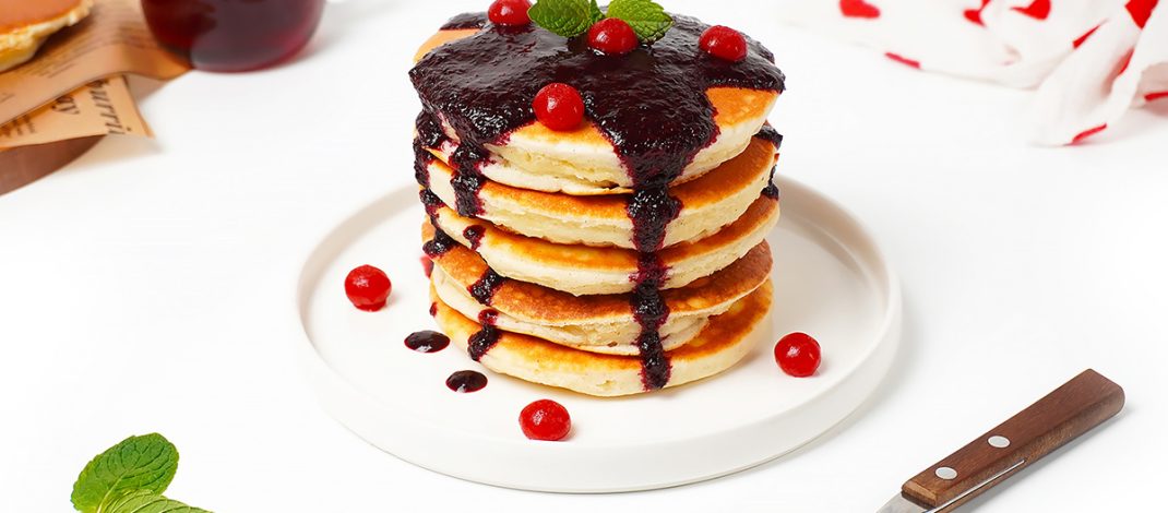 Панкейки на молоке пышные