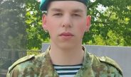 Рядовой Гусаков гордится званием пограничник