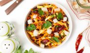 Салат из фасоли и корейской моркови