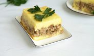 Картофельная запеканка с куриным фаршем