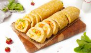 Рулет из куриного фарша с начинкой