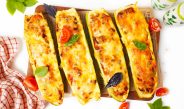 Лодочки из кабачков в аэрогриле с фаршем