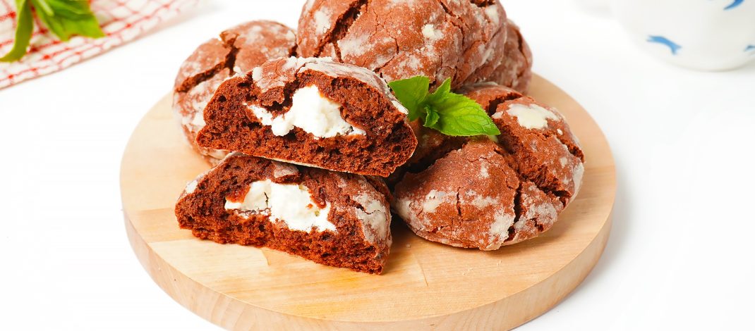 Печенье с творожным сыром внутри