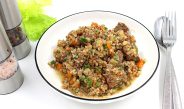Гречка с мясом на сковороде