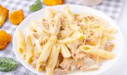 Паста с лисичками и сливками