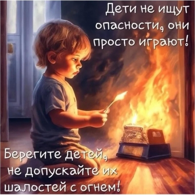 Дюжина пожаров из-за детской шалости