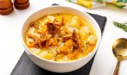 Суп с лисичками с плавленым сыром для сливочного вкуса