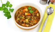Грибной суп с перловкой и сушёными белыми грибами