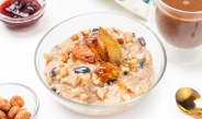 Овсянка с яблоком: ароматный завтрак с корицей, изюмом и орехами